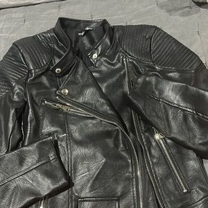 Faux leather jacket